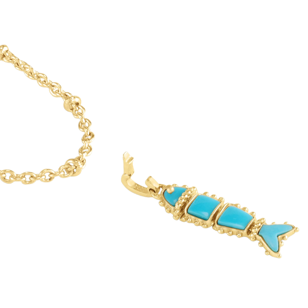 FISH CHARM TURQUOISE