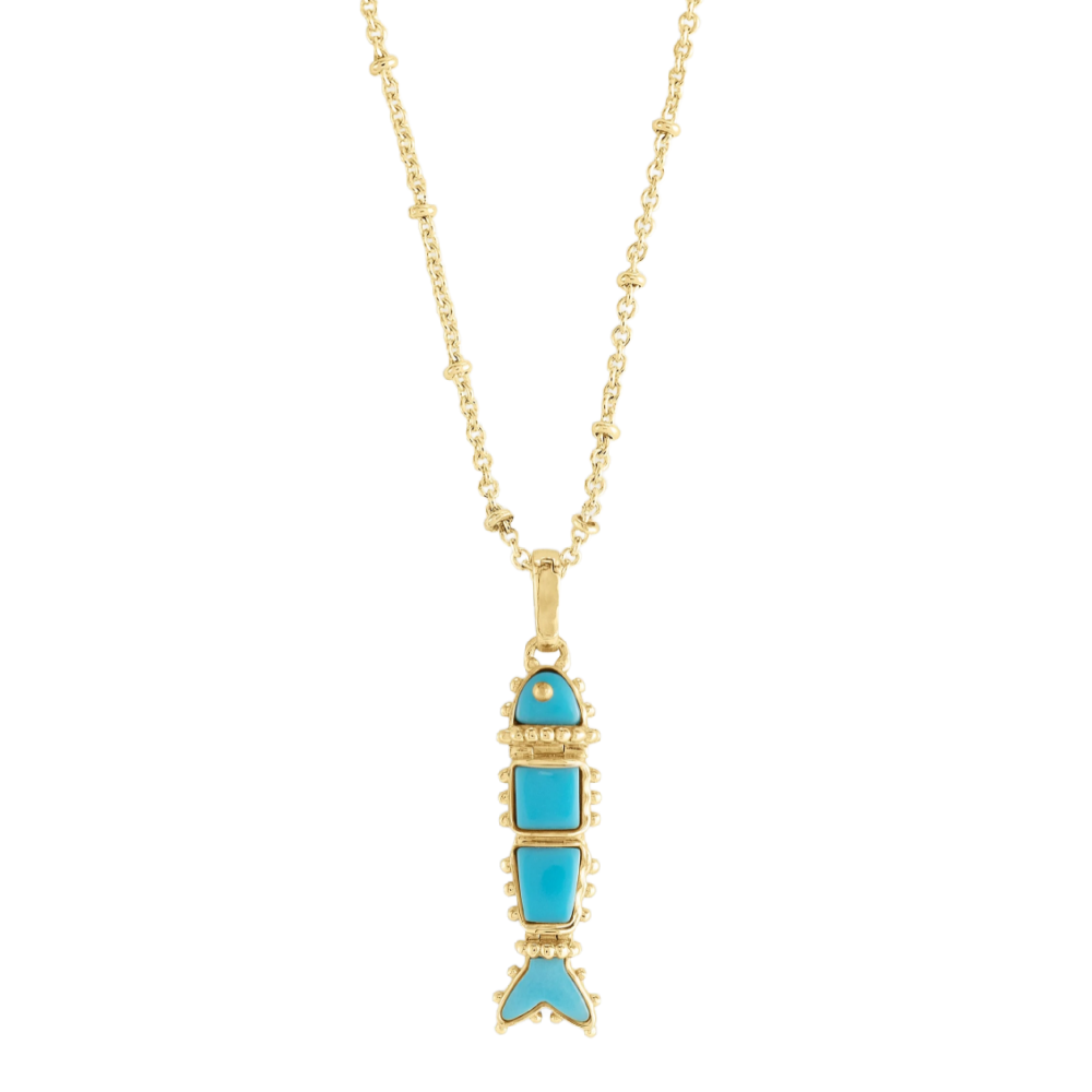 FISH CHARM TURQUOISE