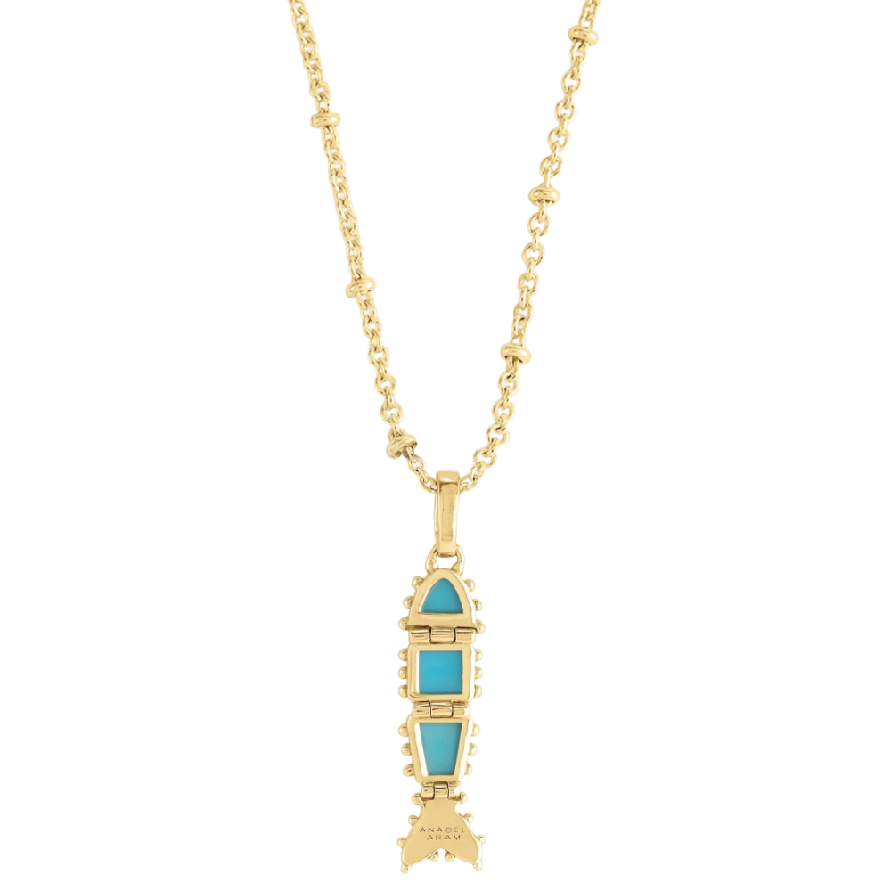 FISH CHARM TURQUOISE