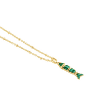 FISH CHARM MALACHITE