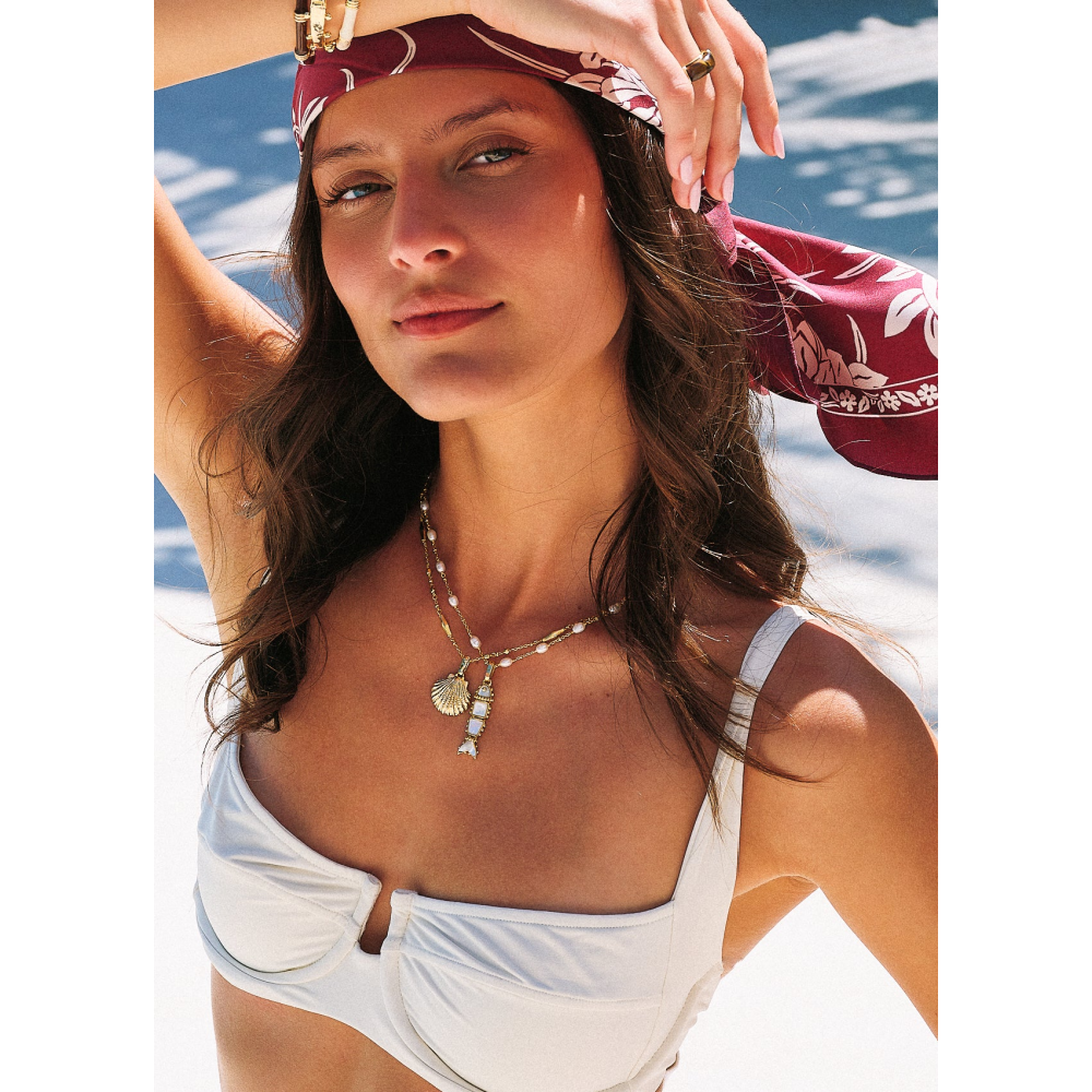 BEADED NECKLACE PEARL