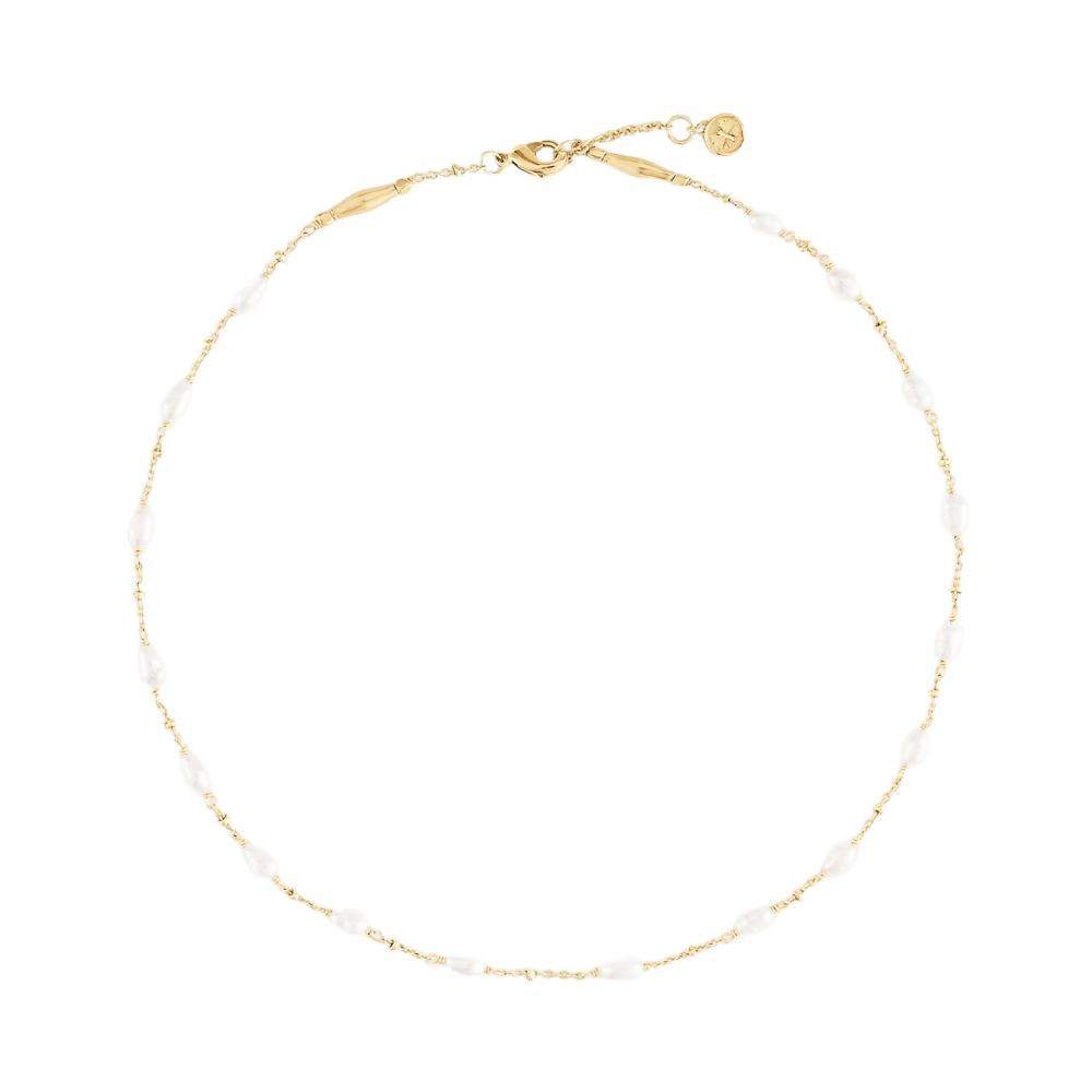 BEADED NECKLACE PEARL