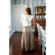 MAXI SKIRT GINGHAM TAN