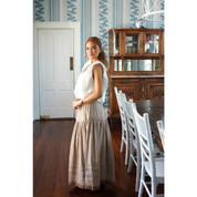 MAXI SKIRT GINGHAM TAN