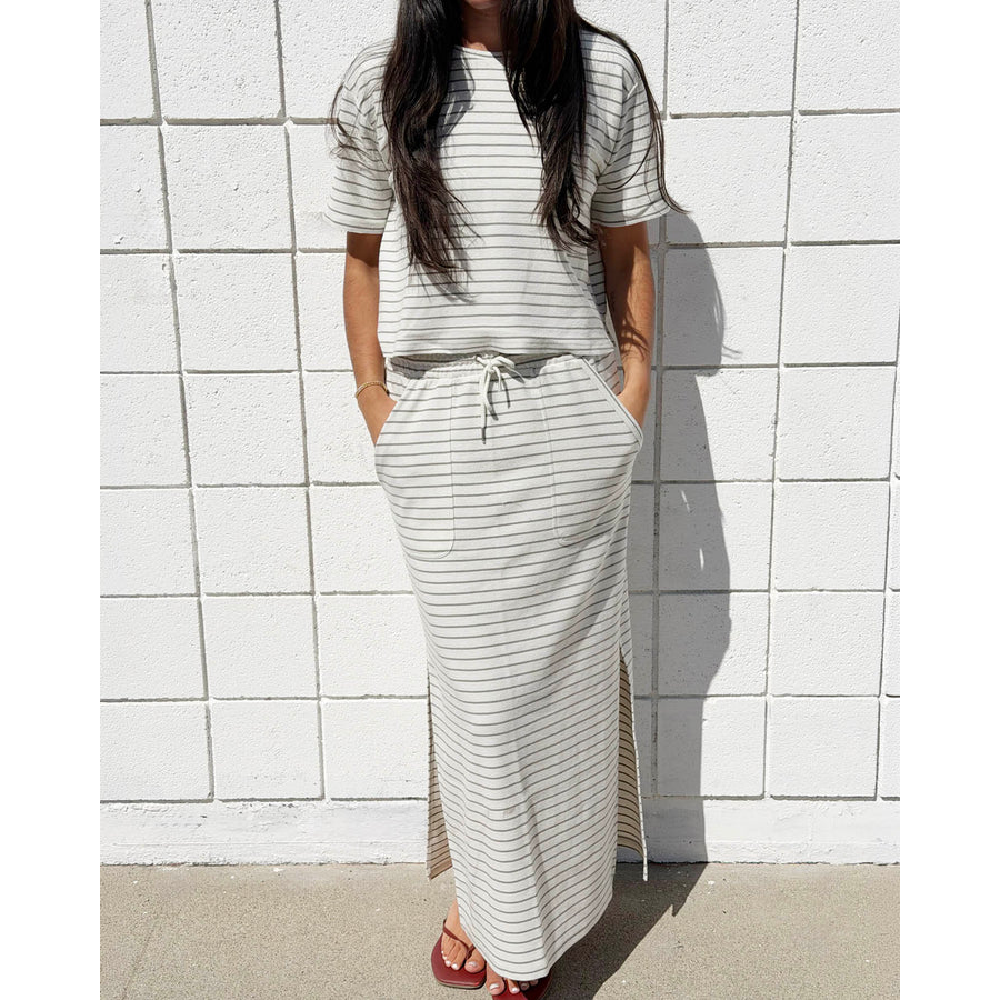 KENNEDY SKIRT OAK AND EUCALYPTUS