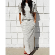 KENNEDY SKIRT OAK AND EUCALYPTUS