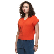 GWYNETH VEST ORANGE FLAME