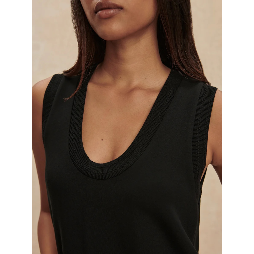 KYLER TANK MIDI DRESS BLACK