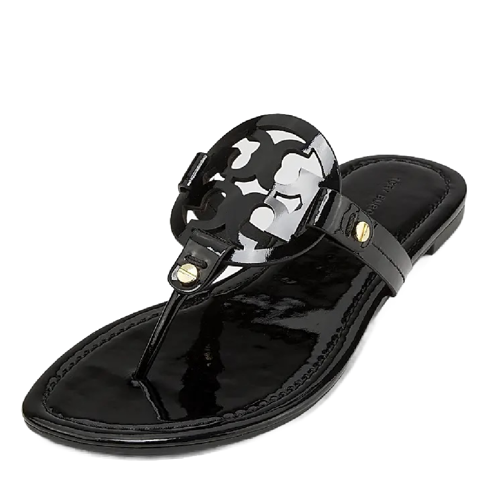 MILLER PATENT SANDAL PERFECT BLACK