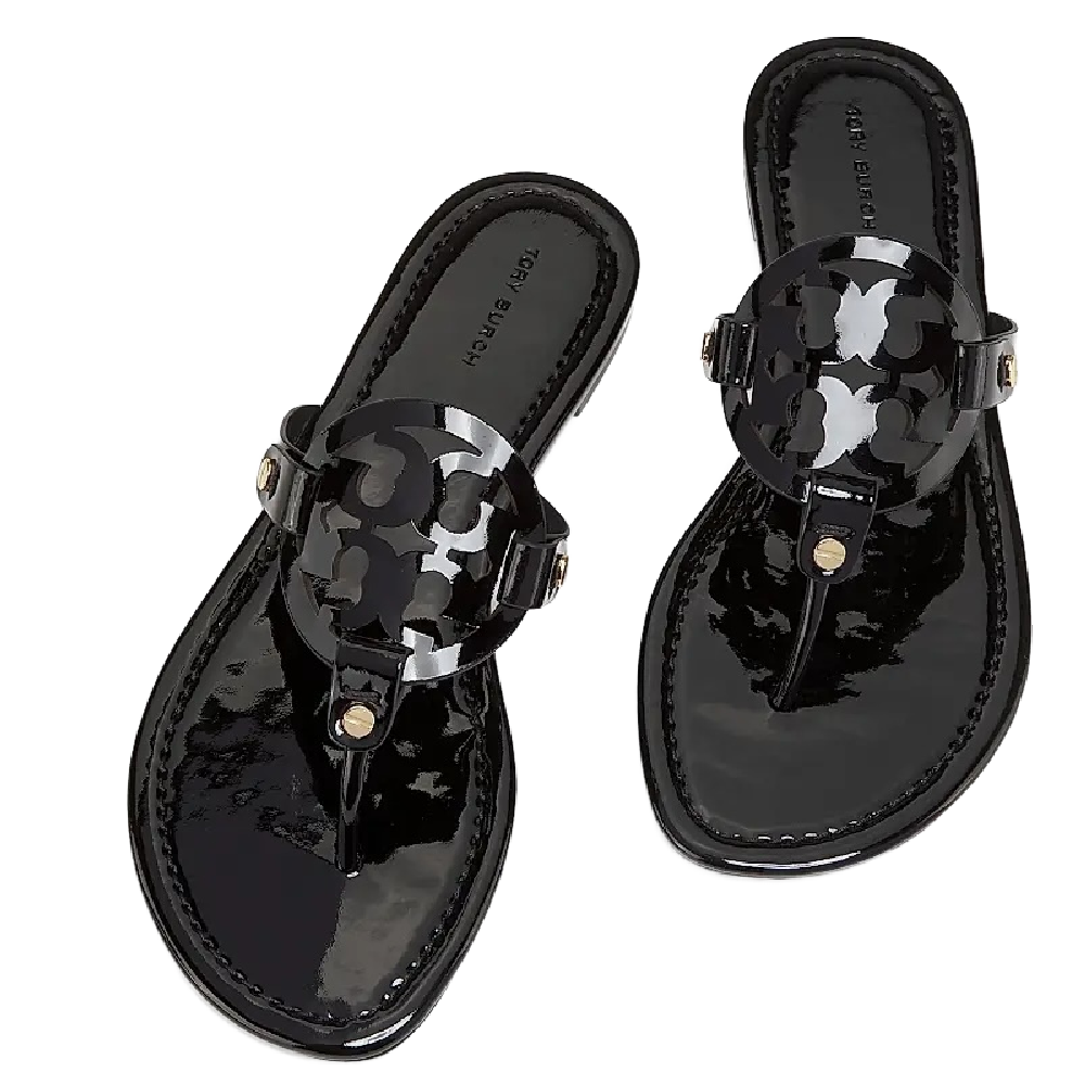 MILLER PATENT SANDAL PERFECT BLACK