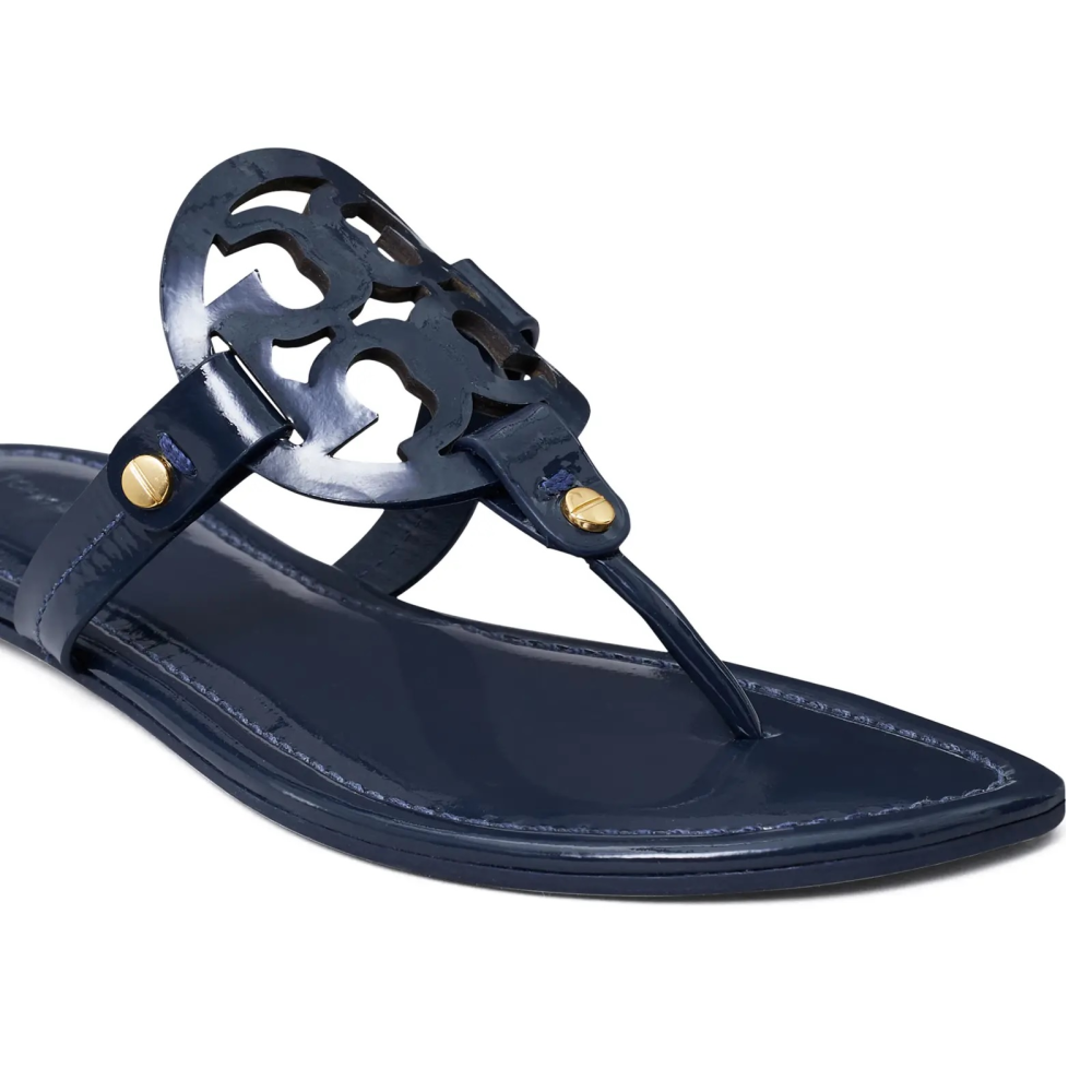 MILLER PATENT SANDAL PERFECT NAVY
