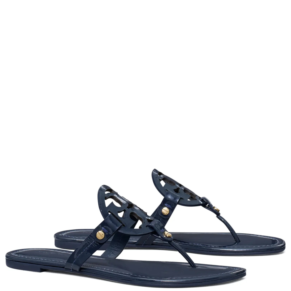 MILLER PATENT SANDAL PERFECT NAVY