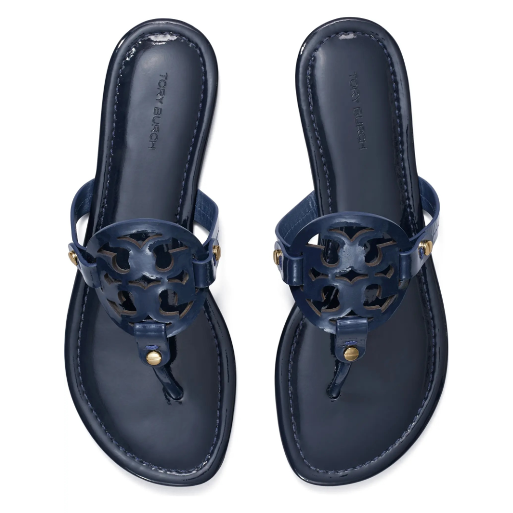 MILLER PATENT SANDAL PERFECT NAVY
