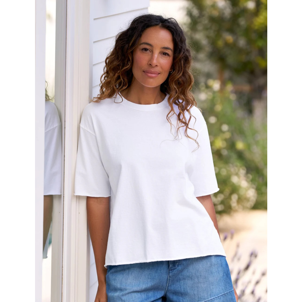 PERRY NYC CREWNECK TEE WHITE