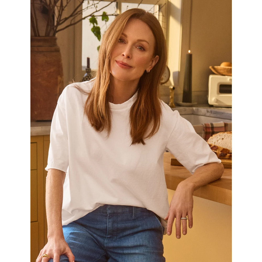 PERRY NYC CREWNECK TEE WHITE