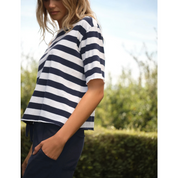 PERRY NYC CREWNECK TEE NAUTICAL STRIP