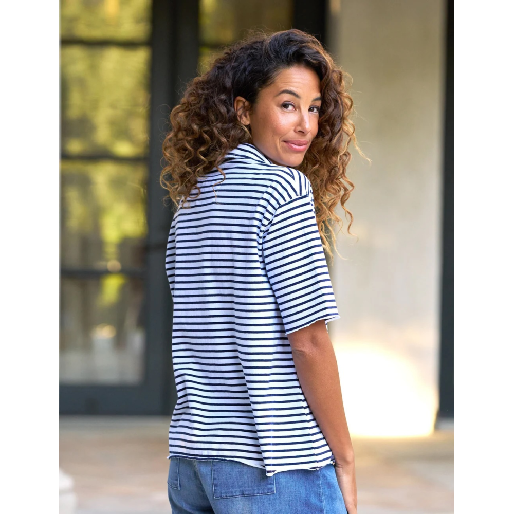 PATTY SHORT-SLEEVE POPOVER HENLEY