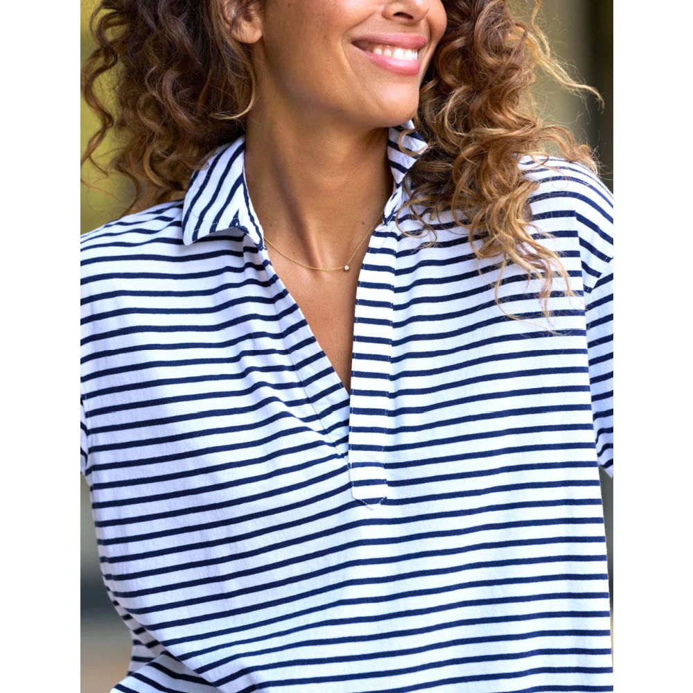 PATTY SHORT-SLEEVE POPOVER HENLEY