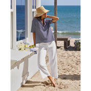 Patty Short-Sleeve Popover Henley