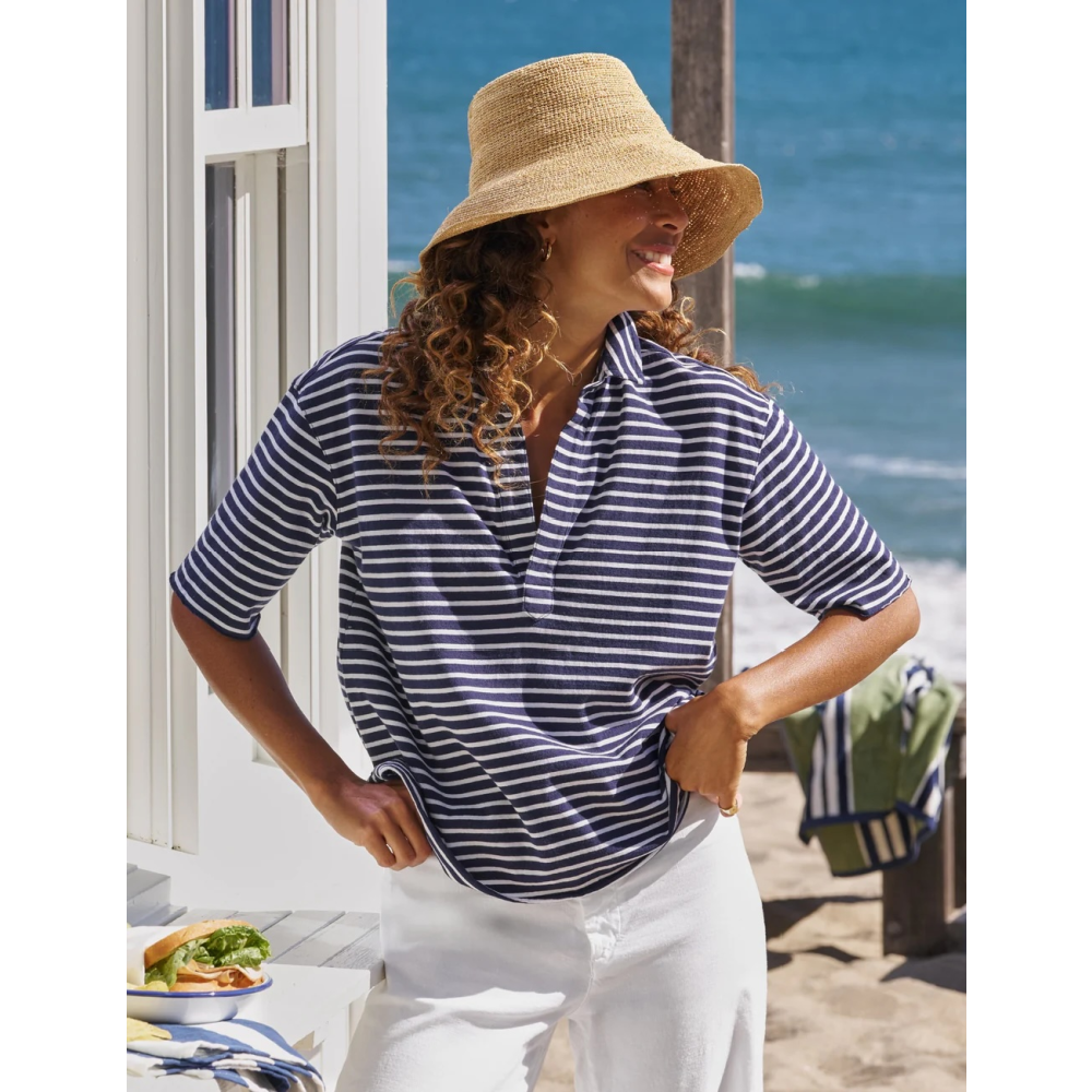 Patty Short-Sleeve Popover Henley