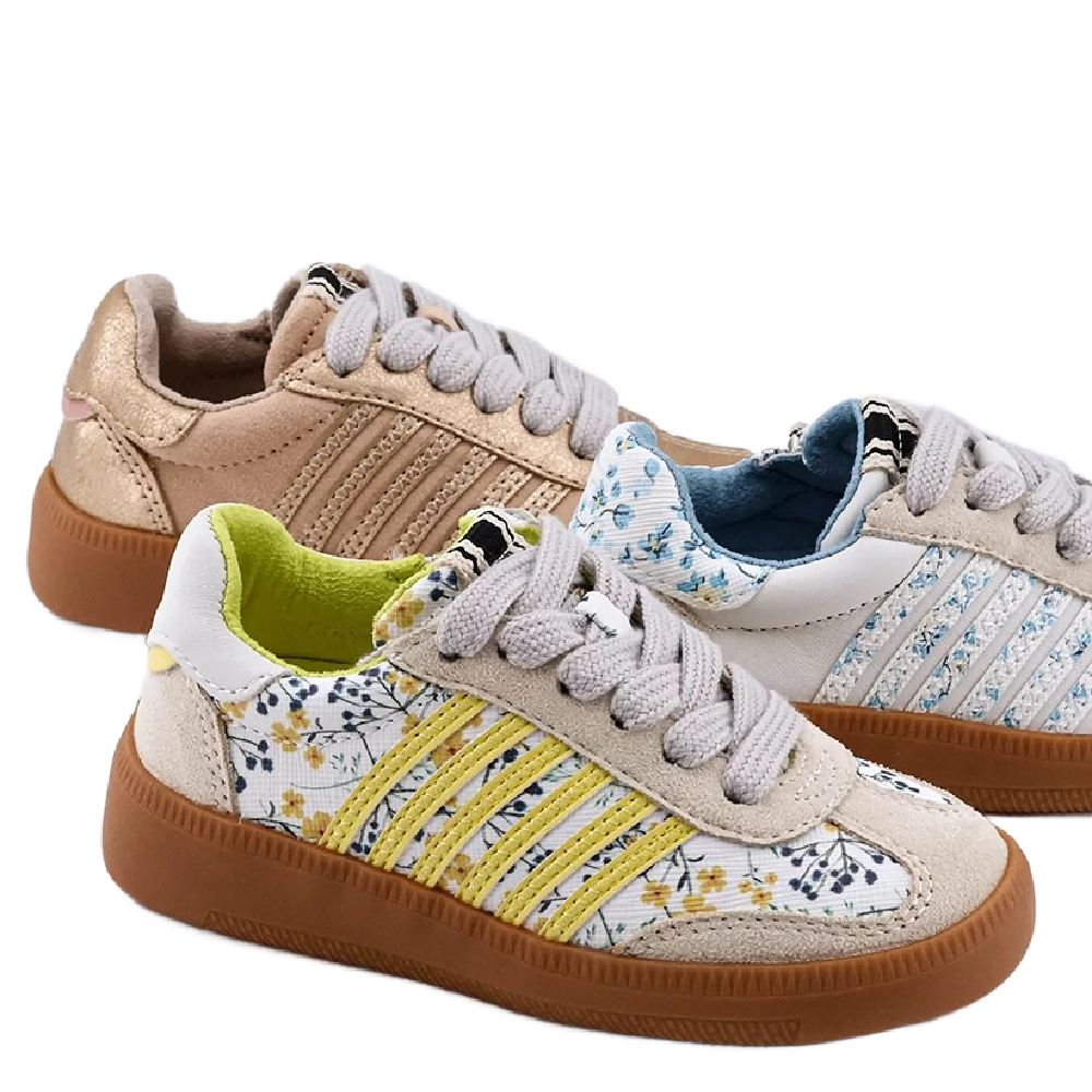 STEVIE MINI YELLOW PRINT SNEAKER