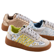 STEVIE MINI YELLOW PRINT SNEAKER
