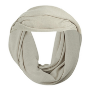 KNIT WRAP SCARF OATMEAL