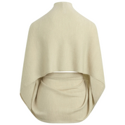 KNIT WRAP SCARF OATMEAL