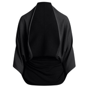 KNIT WRAP SCARF BLACK