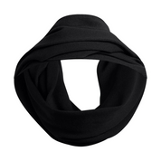 KNIT WRAP SCARF BLACK