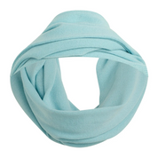 KNIT WRAP SCARF BLUE