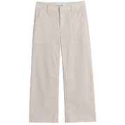 WEXFORD PATCH POCKET WIDE-LEG LINEN PANT