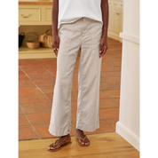 WEXFORD PATCH POCKET WIDE-LEG LINEN PANT