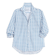 RELAXED BUTTON-UP SHIRT BLUE CRAB