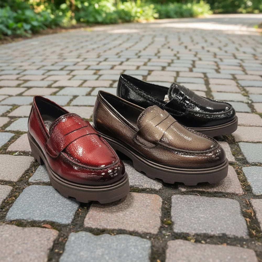 SALINA PATENT GREY LOAFER