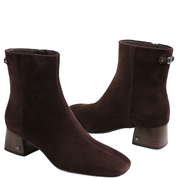 PAIGE ANKLE BOOT CAFE NOIR BROWN SUEDE