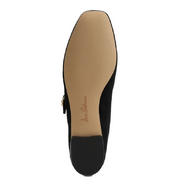 MICHAELA MARY JANE FLAT SUEDE BLACK