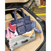NAVY MEDIUM METRO TRAVEL TOTE