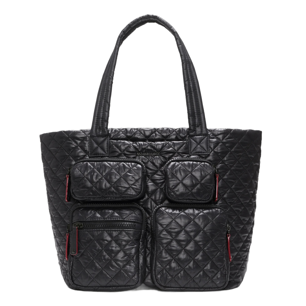 BLACK MEDIUM METRO TRAVEL TOTE