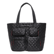 BLACK MEDIUM METRO TRAVEL TOTE