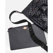 BLACK MEDIUM METRO TRAVEL TOTE