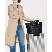 BLACK MEDIUM METRO TRAVEL TOTE