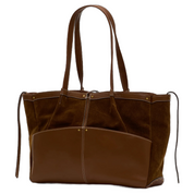 MERYL CARRYALL CINNAMON SUEDE
