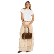 MEREDITH MED CINNAMON SUEDE