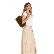MEREDITH MED CINNAMON SUEDE