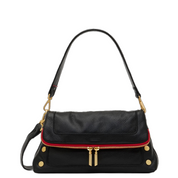 BEVERLY MED BLACK RED ZIP