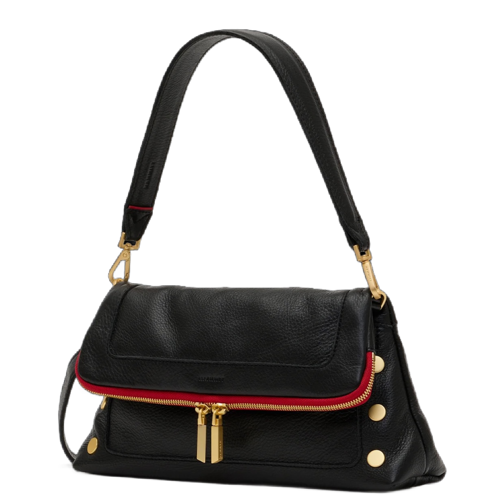 BEVERLY MED BLACK RED ZIP