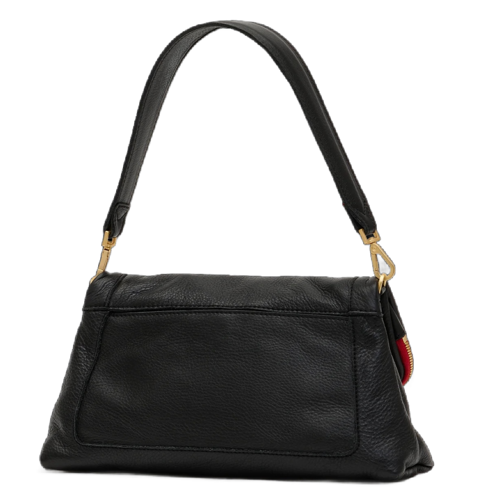 BEVERLY MED BLACK RED ZIP