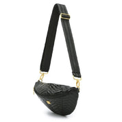 LITTLE RUNAWAY MOTO BLACK W/ GOLD HARDWARE