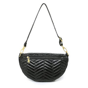 LITTLE RUNAWAY MOTO BLACK W/ GOLD HARDWARE